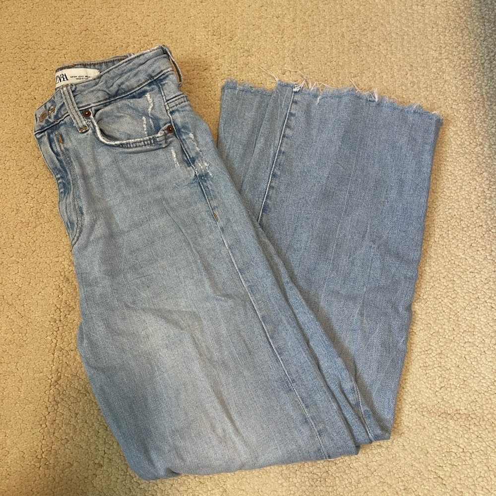 Zara size 24 wide leg jeans